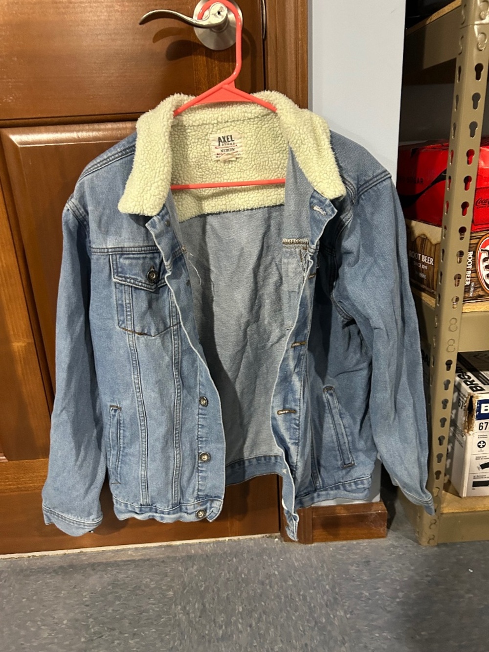 Vintage Axel Denim Sherpa Lined Jacket